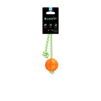 Игрушка для собак Liker Lumi Мячик со светонаельным шнурком 5 см 6282 n