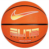 М'яч баскетбольний Nike ELITE ALL COURT 8P 2.0 DEFLATED розмір 7 N.100.4088.820.07 (Оригінал)