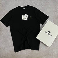 Чоловіча футболка Lacoste Premium чорна