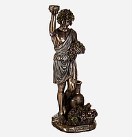 Статуэтка коллекционная Veronese бог виноделия Дионис 10х28 см 77406 бронзовое покрытие Купи уже сегодня!