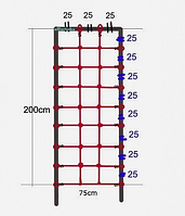 Сетка для лазанья c S-Hook, 0,75 * 2 м. краcная Купи уже сегодня!