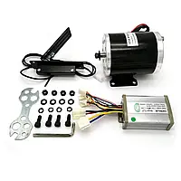 Щеточный электродвигатель с управлением и педалью 36V DC 800W Electric Bike Conversion Kit