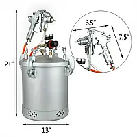 Пистолет для распыления краски 10 л резервуар для краски пистолет 3,0 мм резервуар для краски