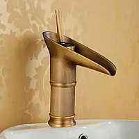 Латунный умывальник кран водопад ретро ванна однорычажная раковина