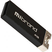 USB флеш наель Mibrand 4GB Сhameleon Black USB 2.0 MI2.0/CH4U6B n
