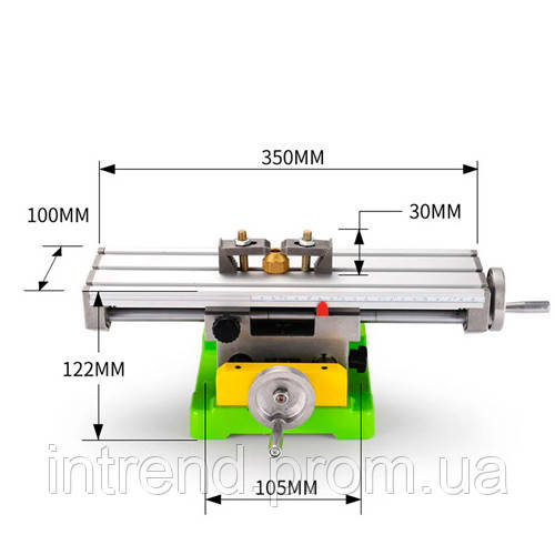 Координатный стол BG-6350 350x100мм для сверлильного фрезерного станка h - фото 2 - id-p2186210813