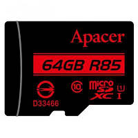 Карта памяти Apacer 64GB microSDXC class 10 UHS-I U1 AP64GMCSX10U5-R n