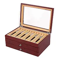 34 Pin Вітрина дерев'яна коробка для зберігання авторучки Авторучка 3 шаровий колектор ручок