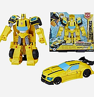 Робот-трансформер Hasbro Бамблбі Кібервсесвіт, 17 см Bumblebee, Cyberverse, Ultra Class, Hive Swarm Купі