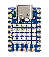 RP2040-Matrix - Плата с микроконтроллером RP2040 и светодиодной матрицей 5x5 - Waveshare 24594