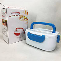 Ланч бокс із приладами Lunch Heater 220 V | Ланчбокс із підігрівом дитячий | Контейнери для їжі UV-867 з відсіками