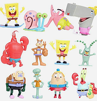 Набор фигурок Губка Боб, 12 шт, 8 см - Spongebob squarepants pack Купи уже сегодня!