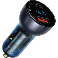 Зарядное устройство Baseus Particular Digital Display QC+PPS Car Charger 65W CableType-C toType-C100W 1m