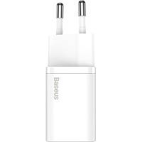 Зарядное устройство Baseus Super Si 1C 20W With Simple Wisdom Data Cable Type-C/iP White TZCCSUP-B02 n