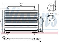 Радиатор кондиционера CITROEN C4 / PEUGEOT 307 (3A/C) 2000-2014 г.