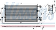 Радиатор кондиционера OPEL VIVARO A (X83) / RENAULT TRAFIC (EL) 2001-2014 г.