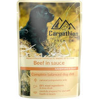 Влажный корм для собак Carpathian Pet Food в соусе с говядиной 100 г 4820111141159 n