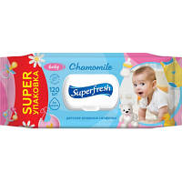 Детские влажные салфетки Superfresh Baby Chamomile с клапаном 120 шт. 42105632 n