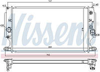 Радиатор TOYOTA VERSO (_R2_) / TOYOTA AVENSIS (_T27_) 2008-2018 г.