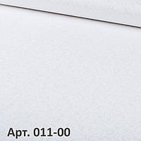 Обои обычные бумажные Белые с легким рисунком для потолка и стен 011-00 (53см х10м)