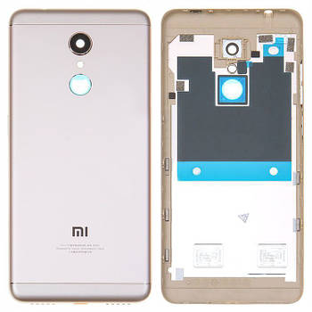 Задня кришка Xiaomi Redmi 5 gold (зі склом камери) (Original PRC)