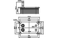 Масляный радиатор FORD MONDEO (BWY) / JAGUAR X-TYPE (X400) 1990-2016 г.