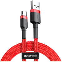 Дата кабель USB 2.0 AM to Micro 5P 2.0m 1.5A Red Baseus CAMKLF-C09 d