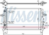 Радиатор OPEL ASTRA H (A04) / OPEL ZAFIRA B (A05) / OPEL ASTRA H GTC (A04) 2004-2019 г.