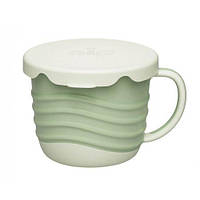 Чашка 2в1 для питья и снеков`Зеленая серия`, мятная (MiC)
