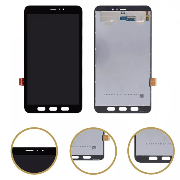 Дисплей до планшету Samsung T575/ T577 Galaxy Tab Active 3 в зборі з сенсором black (оригінал переклей), фото 1