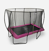 Батут EXIT Silhouette с защитной сеткой прямоугольный 214x305см розовый (большой, для детей и взрослых) Купи