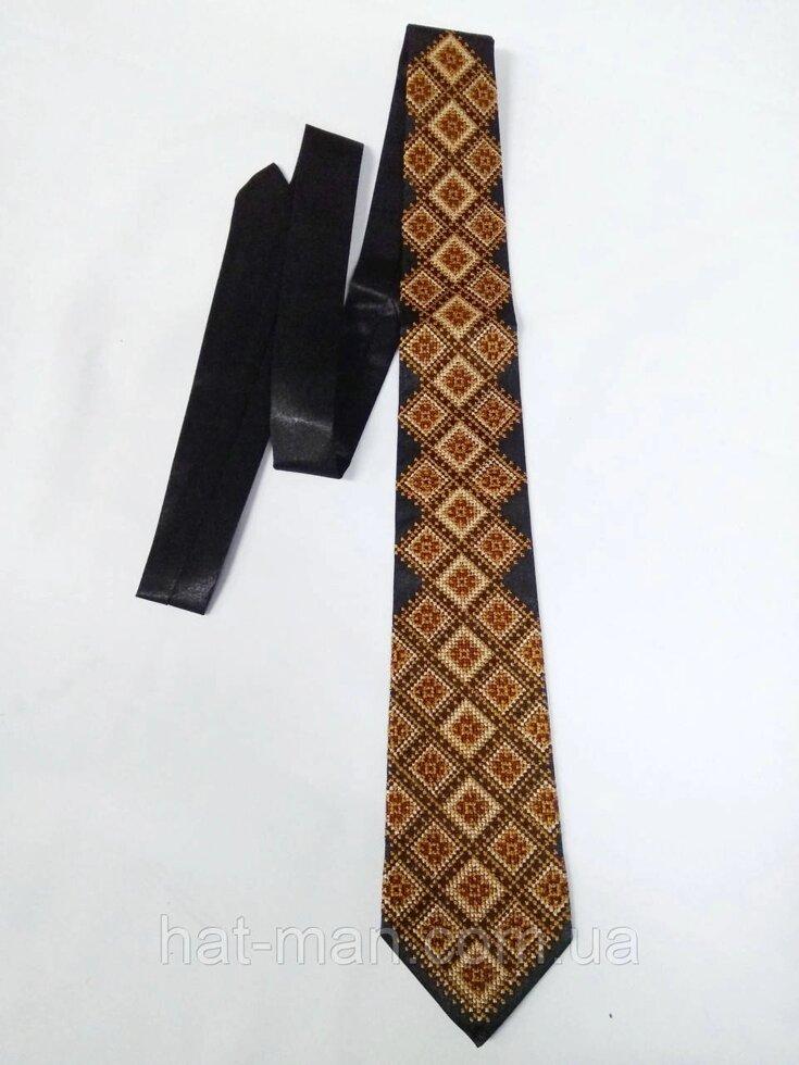 Краватка "Коричневий орнамент" Код/Артикул 2