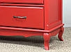 Дизайнерський комод "Моне" з натурального дерева в червоному кольорі, фото 6