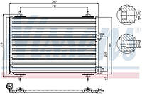 Радиатор кондиционера PEUGEOT 307 (3A/C) / PEUGEOT 307 CC (3B) 2000-2012 г.