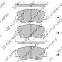 Гальмiвнi колодки кт. HYUNDAI I30 / KIA SOUL (AM) / KIA CEE'D (JD) 2009-2018 г.