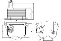 Масляный радиатор AUDI A5 (8F7) / AUDI A3 (8P7) / AUDI TT (8J9) 2003-2022 г.