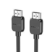 Кабель BOROFONE BUS02 Vivido HDTV 2.0 male-to-male 4K HD data cable(L=1M) Black