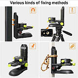 Кронштейн магнітний Huepar 1/4 під лазерний рівень нівелір, фото 3