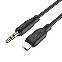 Аудiо-кабель BOROFONE BL18 iP silicone digital audio conversion cable Black hmt