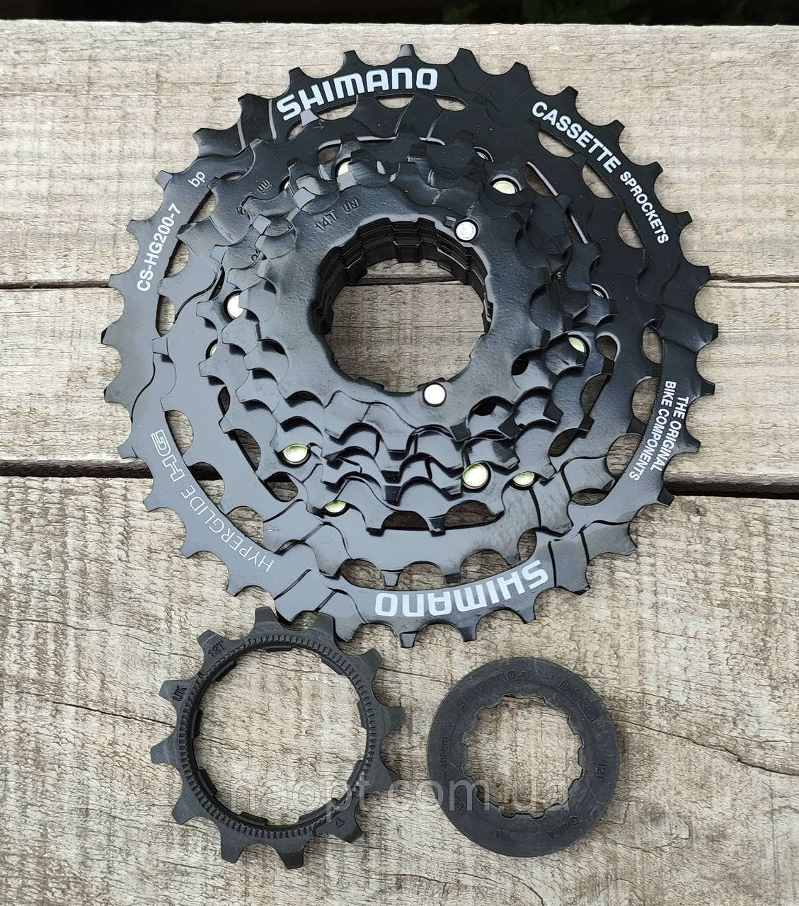 Касета на велосипед.Shimano CS-HG 200-7. 12-28. Зірочка на велосипед задня. Зірочка заднього колеса.