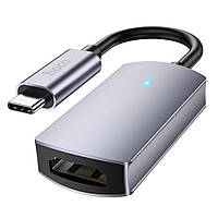 Конвертер переходник видеосигнала Hoco UA20 Type C - HDMI 4K аудио Gray (3_02363) VK, код: 7812662