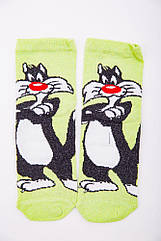 Женские носки салатового цвета с мультяшным принтом 167R360 Ager 36-40 BS, код: 8236502