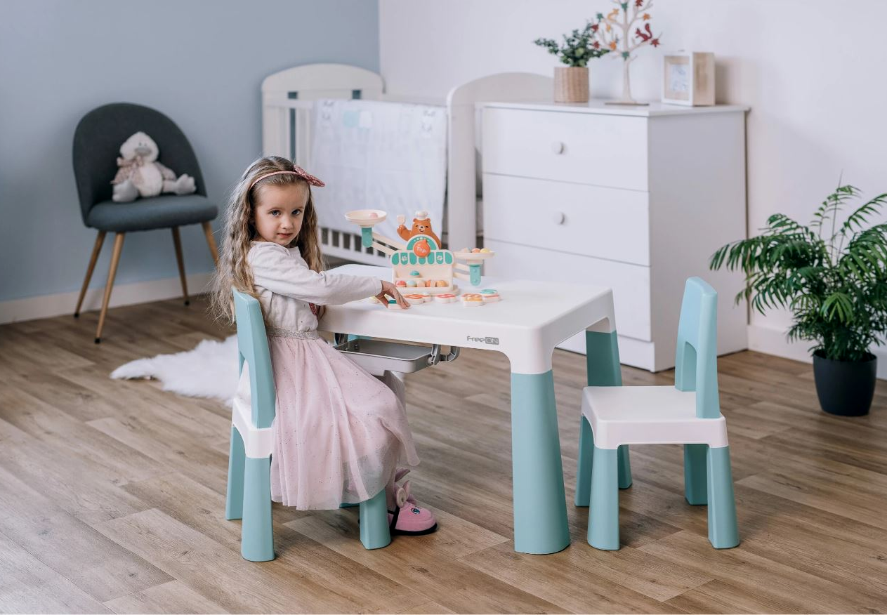 Комплект мебели детский FreeON NEO White-Grey Купи уже сегодня! - фото 2 - id-p2186064969