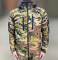 Куртка тактическая Squad, Softshell, Мультикам, размер 3XL, теплая флисовая куртка для военных софтшелл Купи