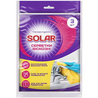 Салфетки для уборки Solar Household Вискозные 3 шт. (4820269930162) h