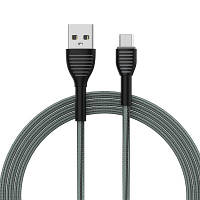Дата кабель USB 2.0 AM to Micro 5P 1.0m ColorWay (CW-CBUM041-GR) p