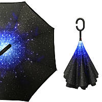 Зонт Up-Brella Звёздное небо Черно-синий (2907-7807) (bbx)