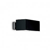 Настенный светильник BOX AP2 NERO Ideal Lux 009513 BS, код: 6955435