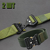 Комплект 2 тактичних ремені зі скидкою Ремінь тактичний Assaulter belt метал + Подарунок НіжКредитка