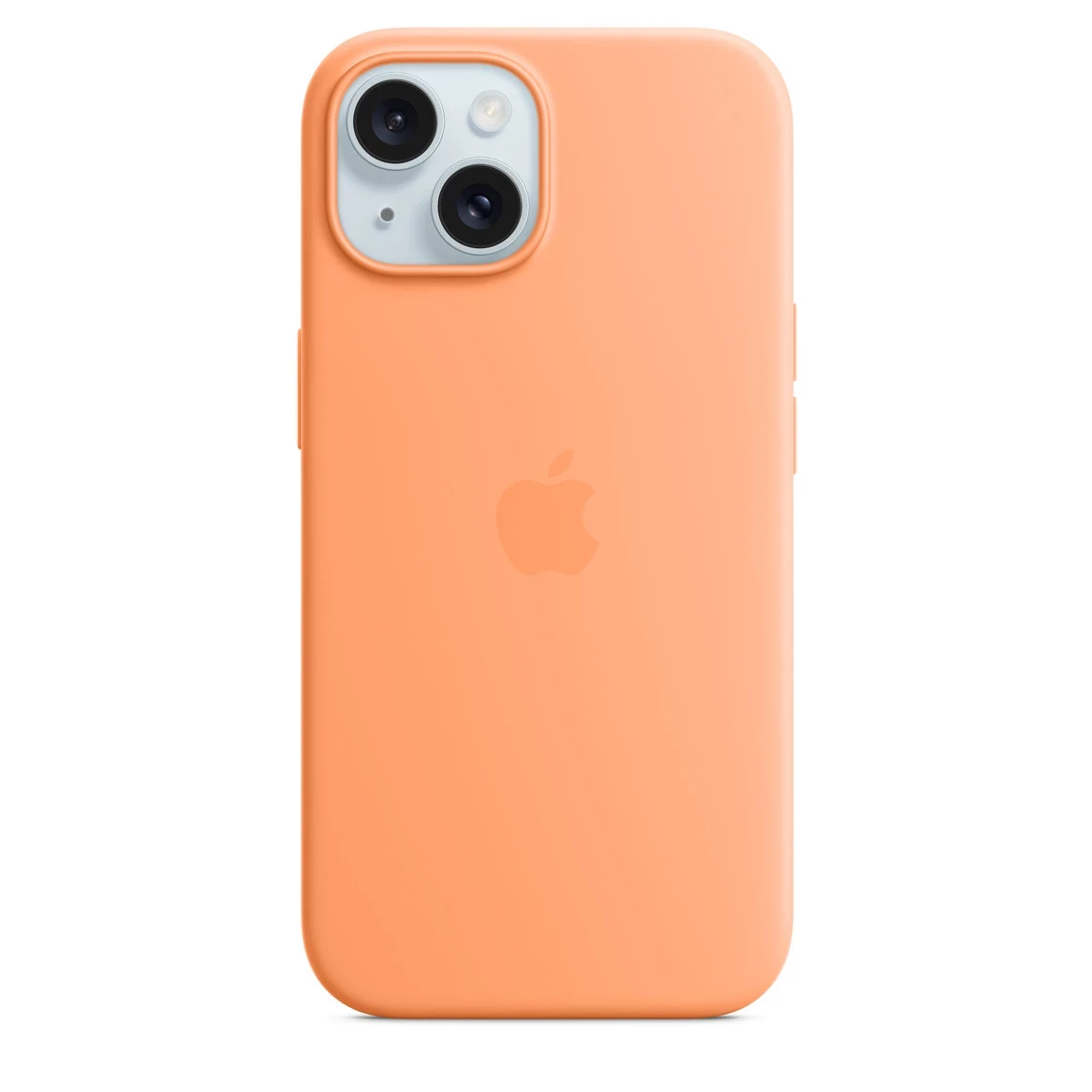 Чохол для смартфона Apple iPhone 15 Silicone Case with MagSafe — Orange Sorbet